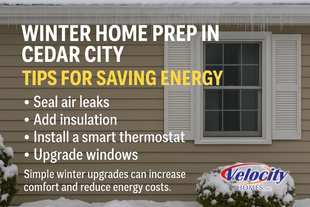 winter home prep in Cedar City tips for saving energy