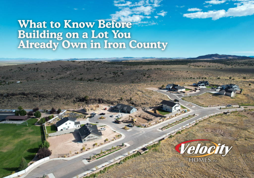 build on your own lot Iron County site evaluation