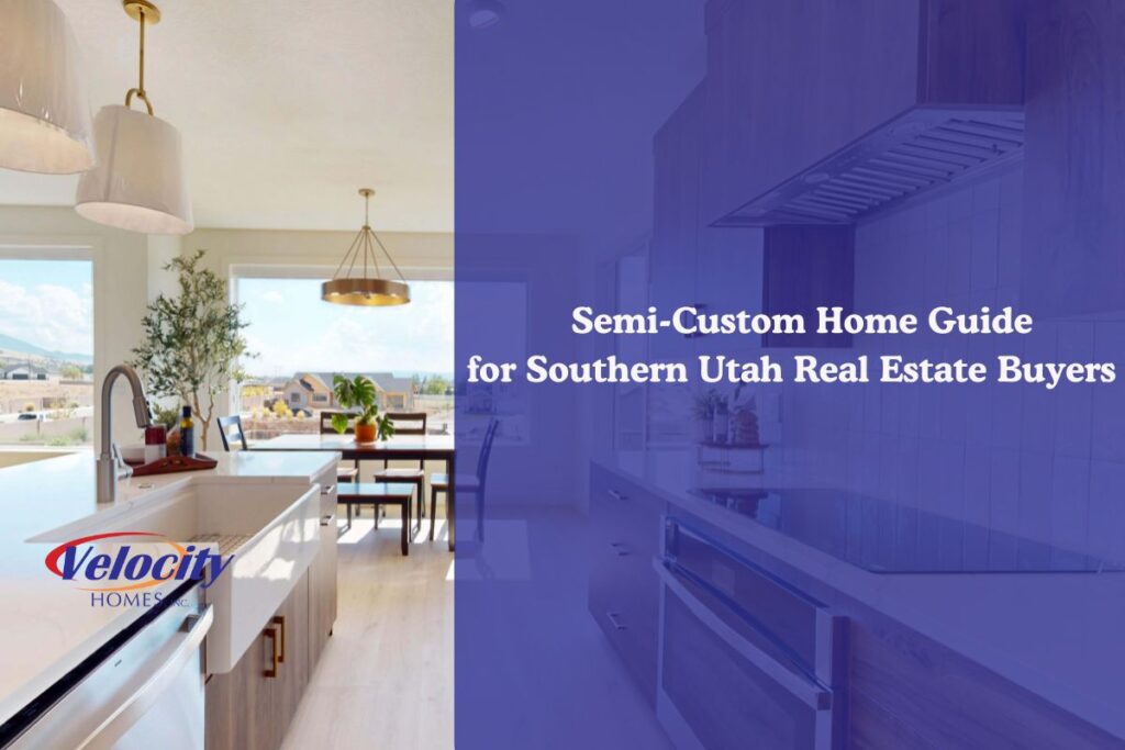 semi custom home exterior in Southern Utah