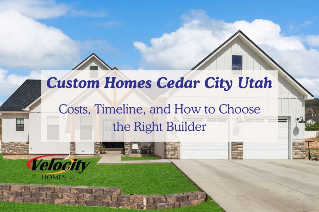 custom homes Cedar City Utah modern Utah exterior