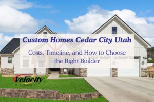 custom homes Cedar City Utah modern Utah exterior